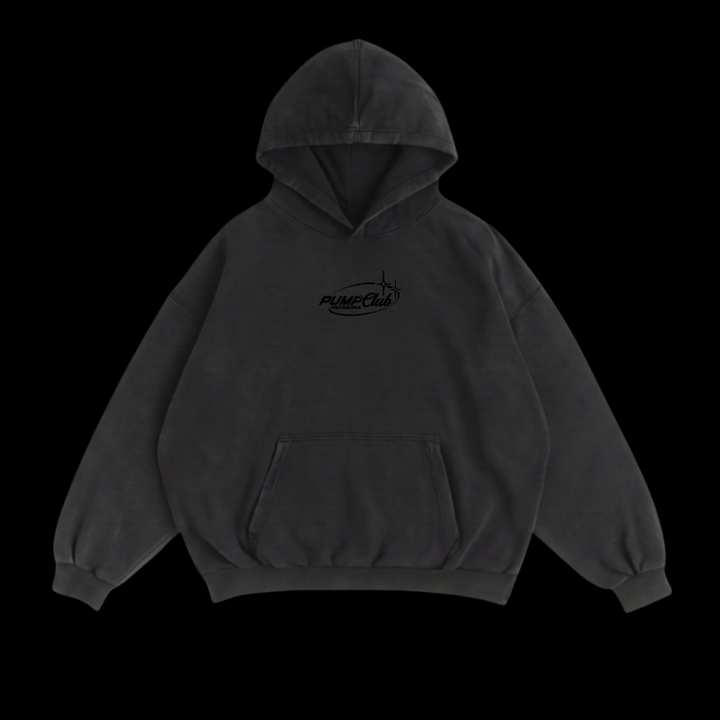 Pump Club Hoodie (Black Logo/Faded Black)