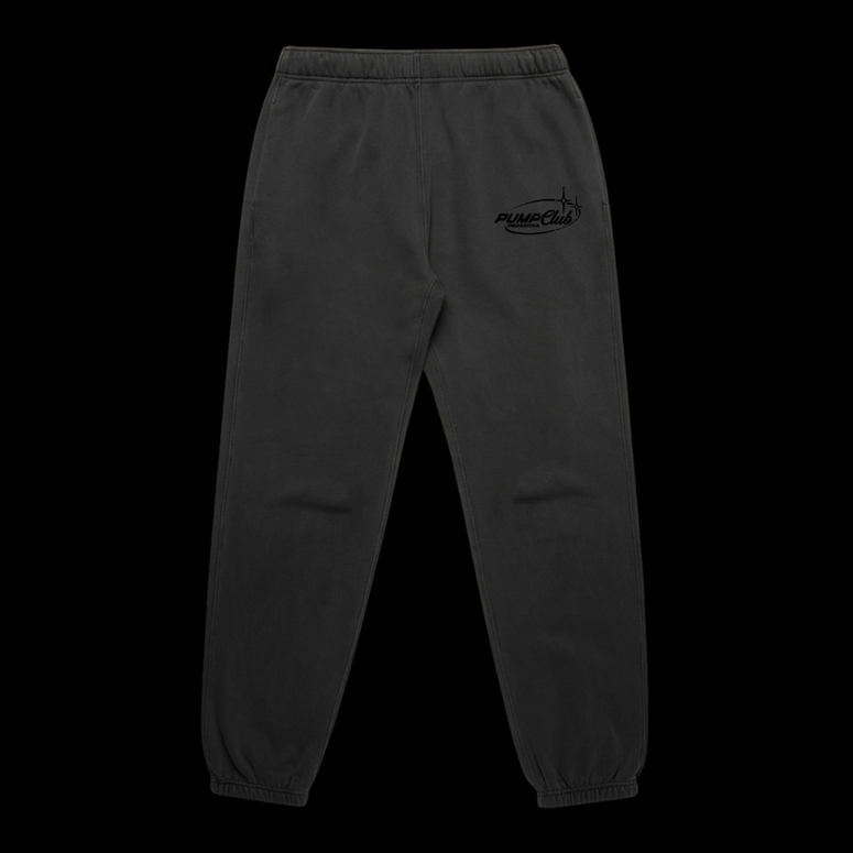 Pump Club Joggers (Black Logo/Faded Black)