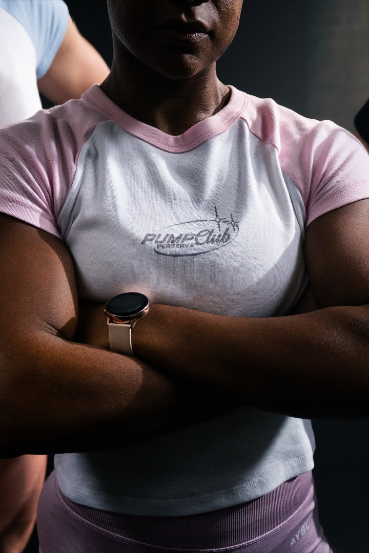 Pump Club Baby Tee (Pink)