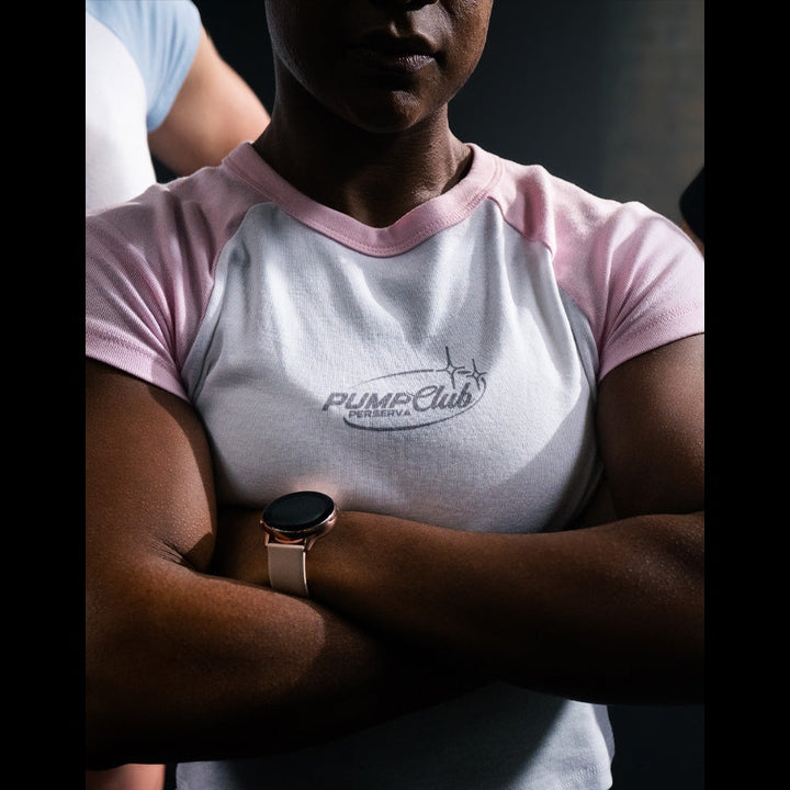 Pump Club Baby Tee (Pink)