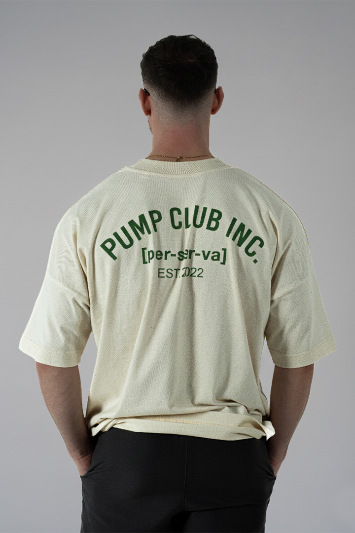 Core Collection Tee - Cream & Green