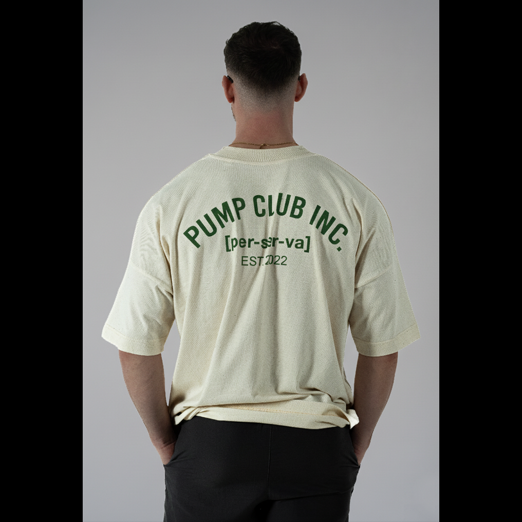 Core Collection Tee - Cream & Green