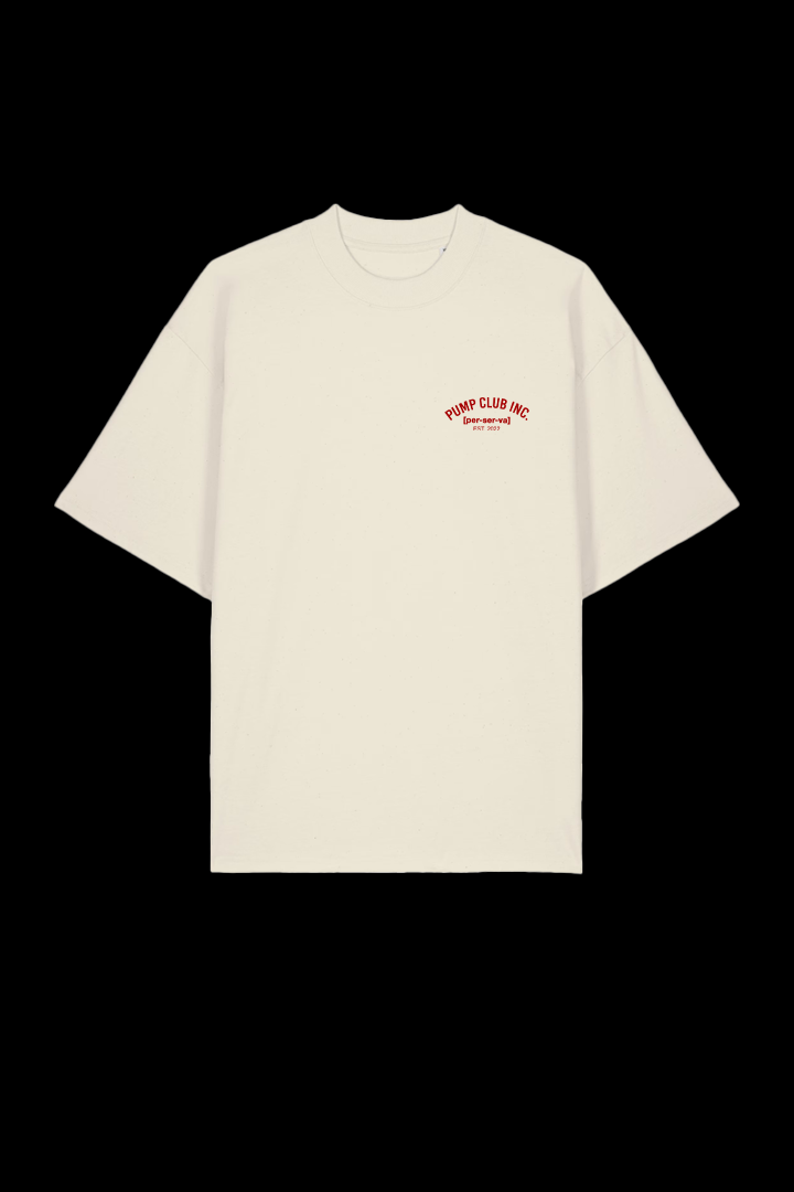 Core Collection Tee - Cream & Red