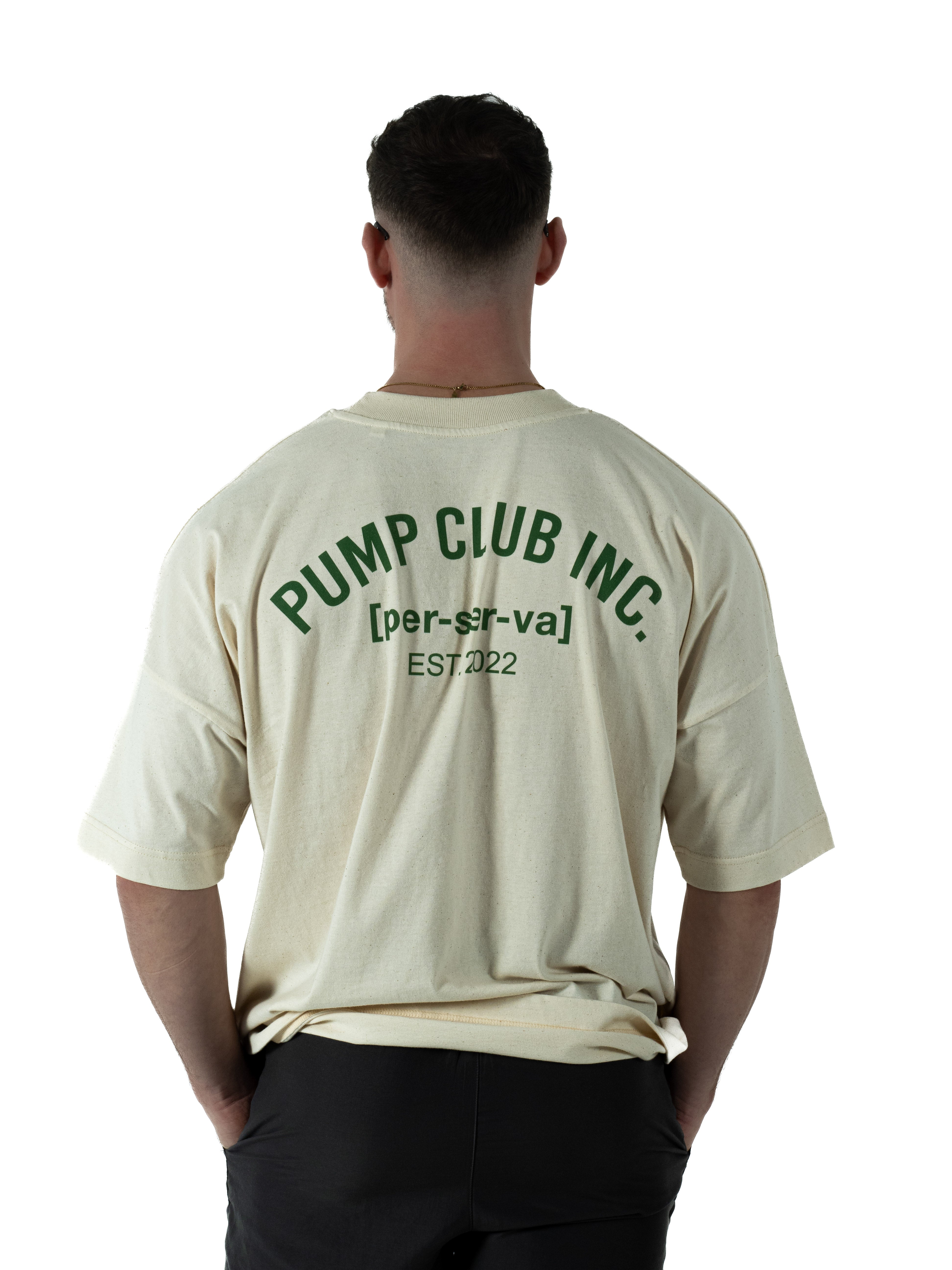 Core Collection Tee - Cream & Green