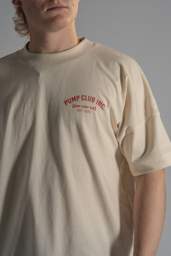 Core Collection Tee - Cream & Red