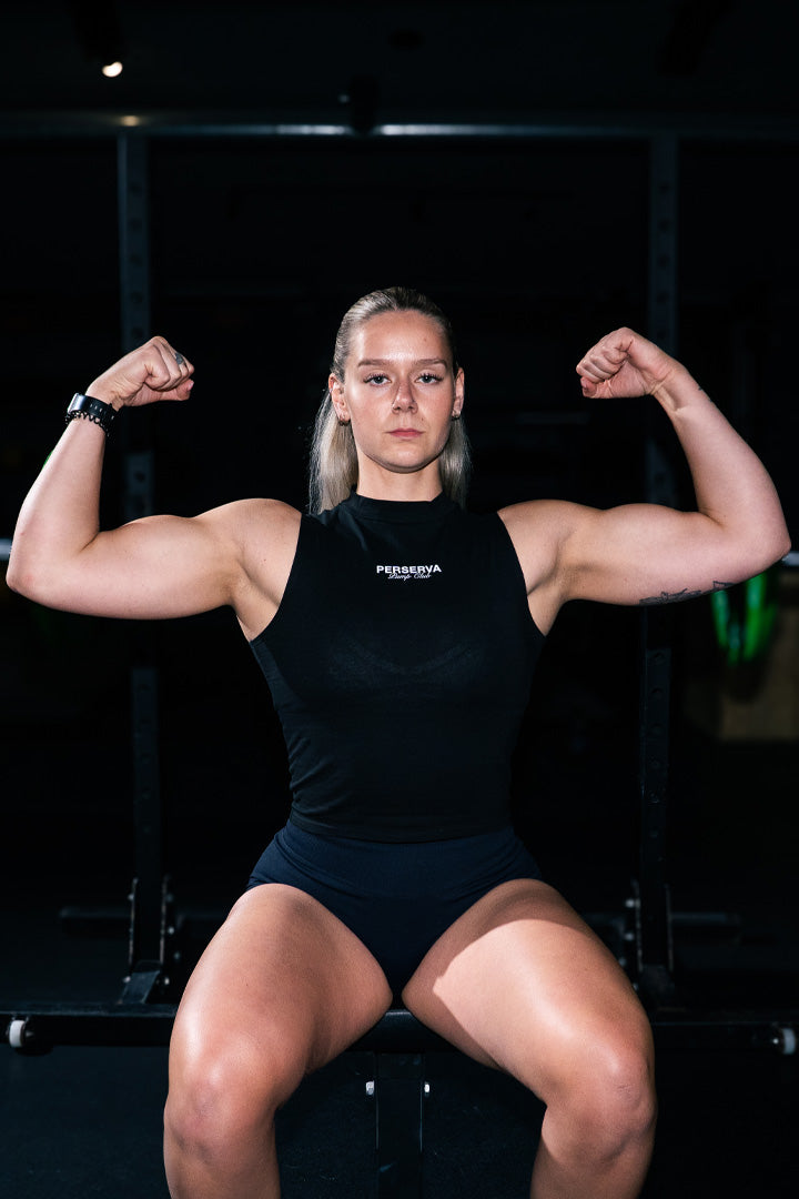 High Neck Tank (Black)