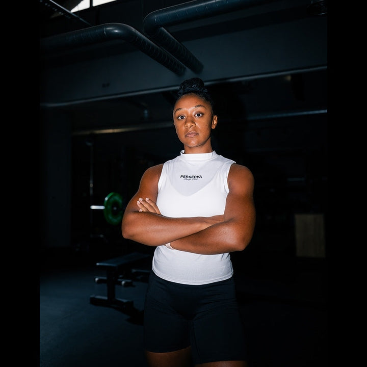 High Neck Tank (White)