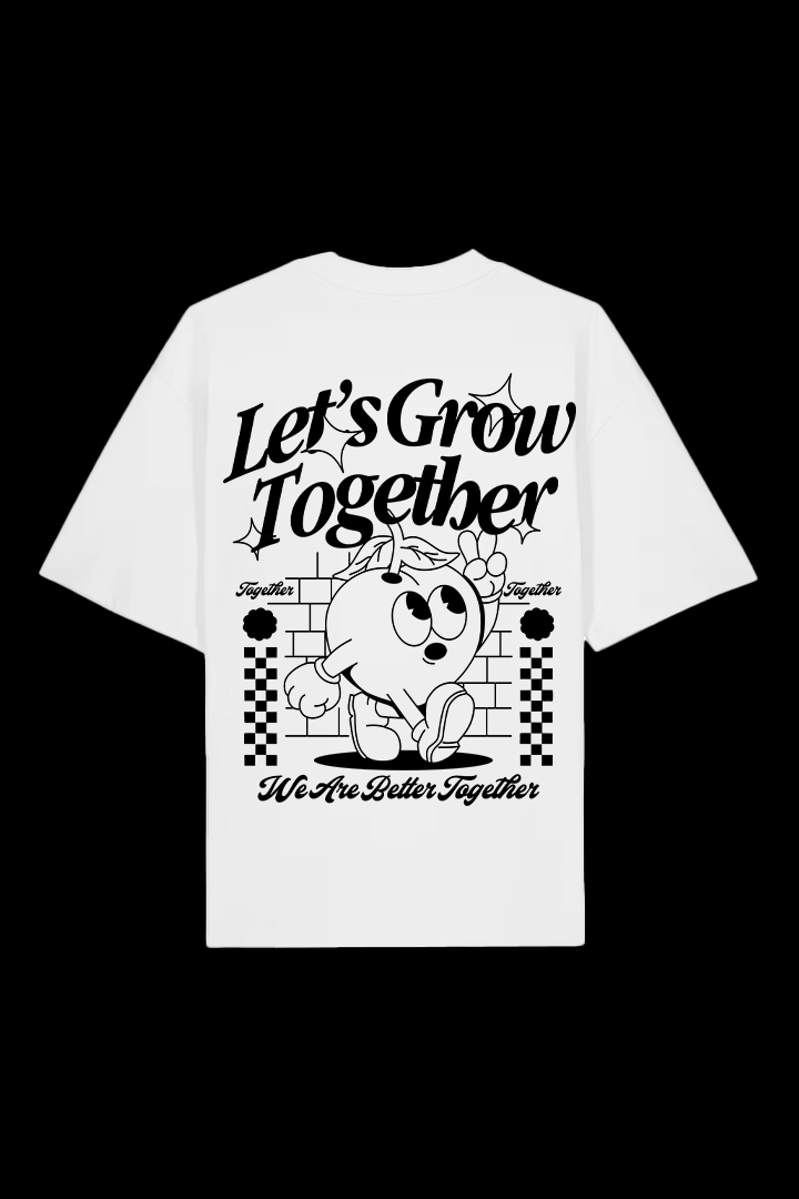 Let's Grow Together - Black Print