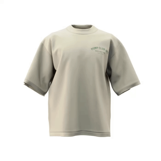 Core Collection Tee - Cream & Green