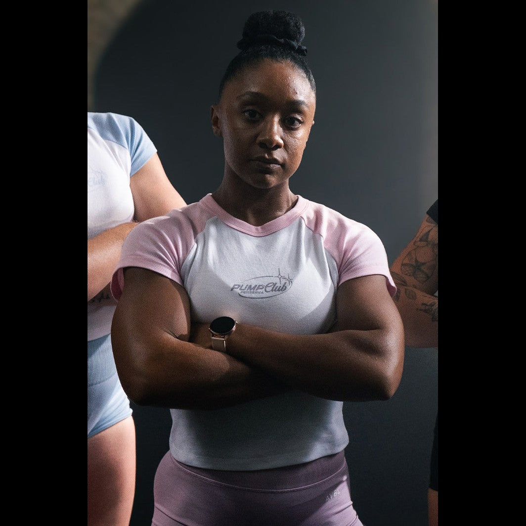 Pump Club Baby Tee (Pink)