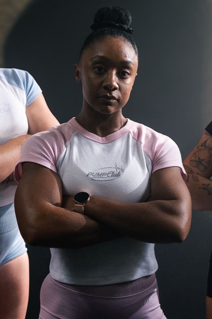 Pump Club Baby Tee (Pink)