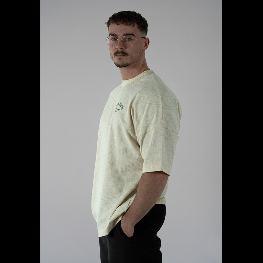 Core Collection Tee - Cream & Green