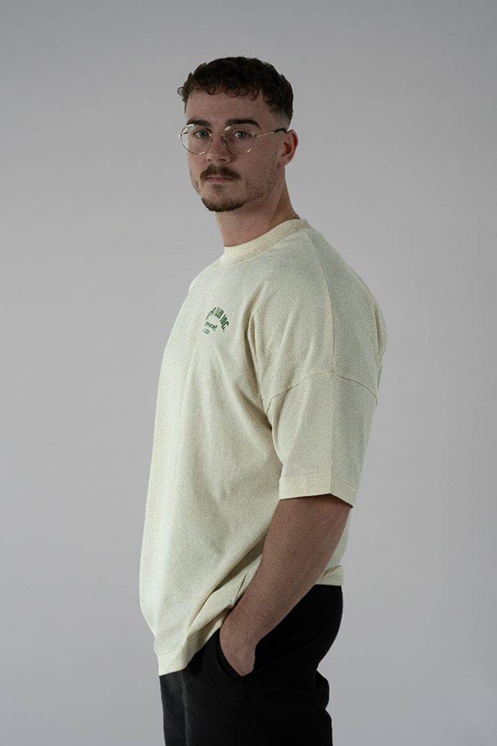 Core Collection Tee - Cream & Green