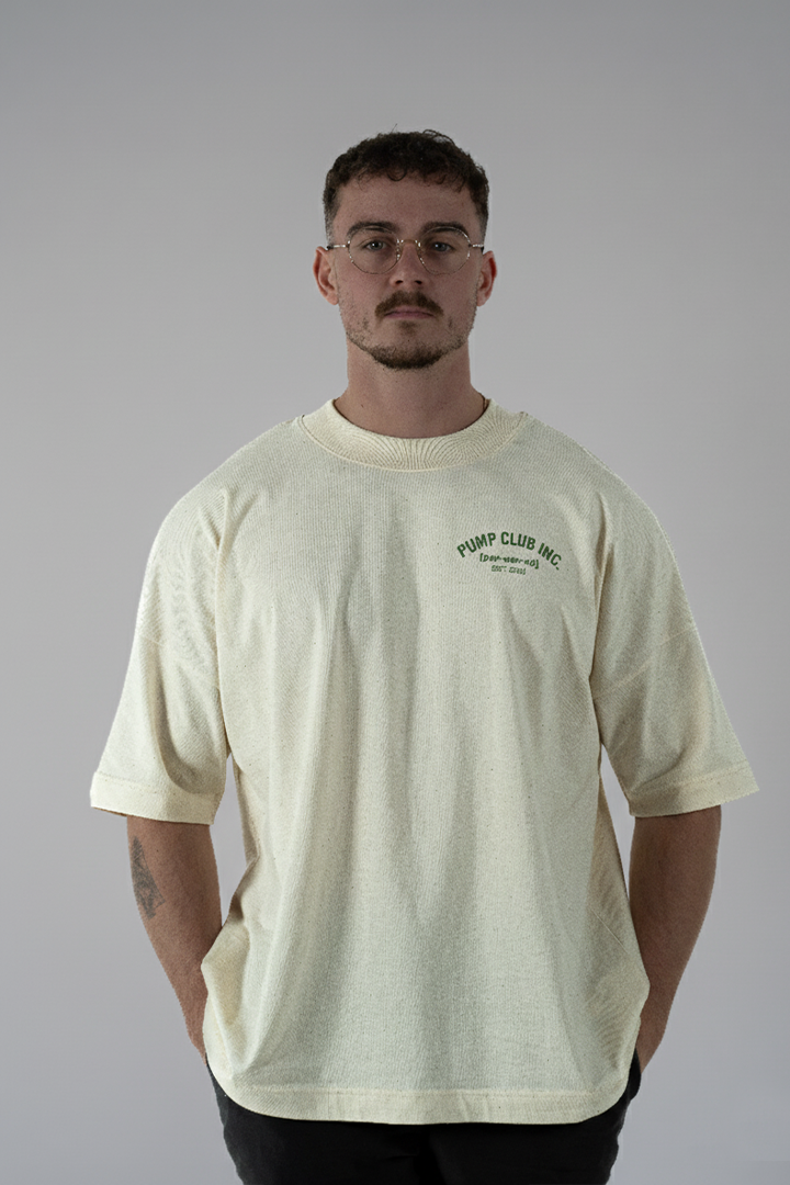 Core Collection Tee - Cream & Green