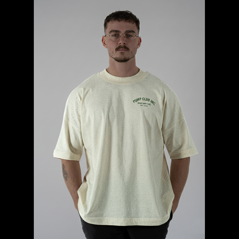 Core Collection Tee - Cream & Green