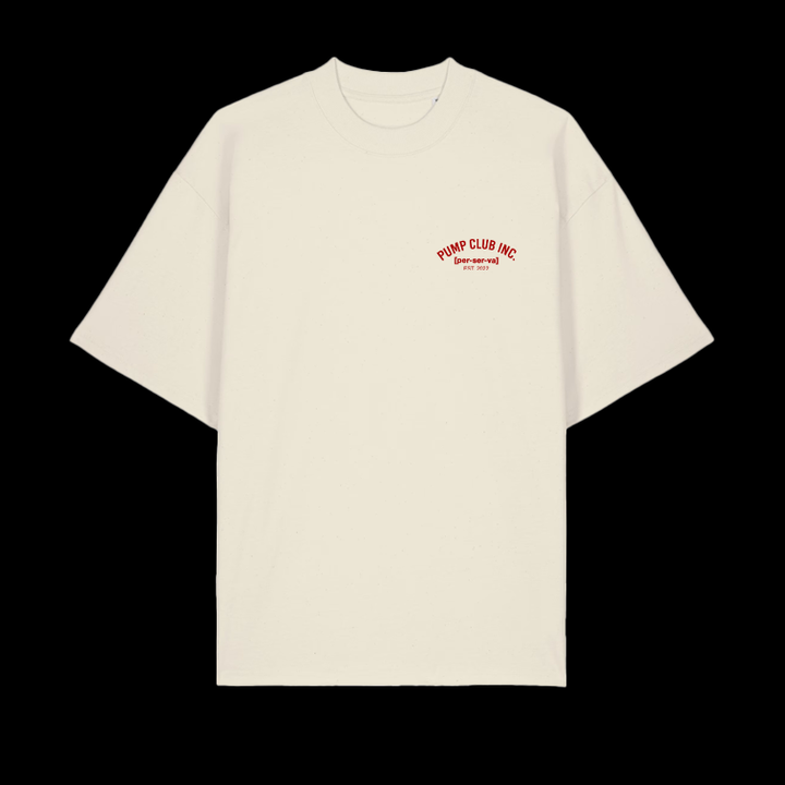 Core Collection Tee - Cream & Red