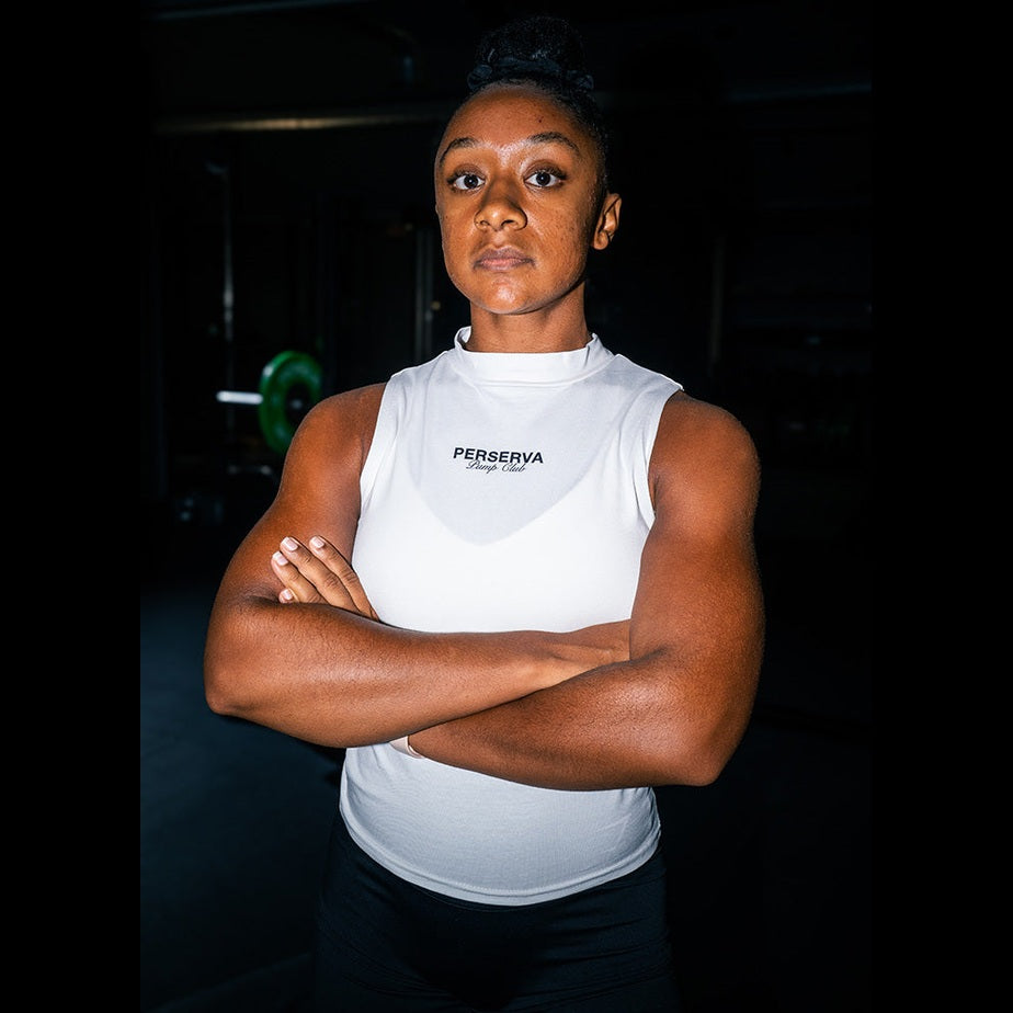 High Neck Tank (White)