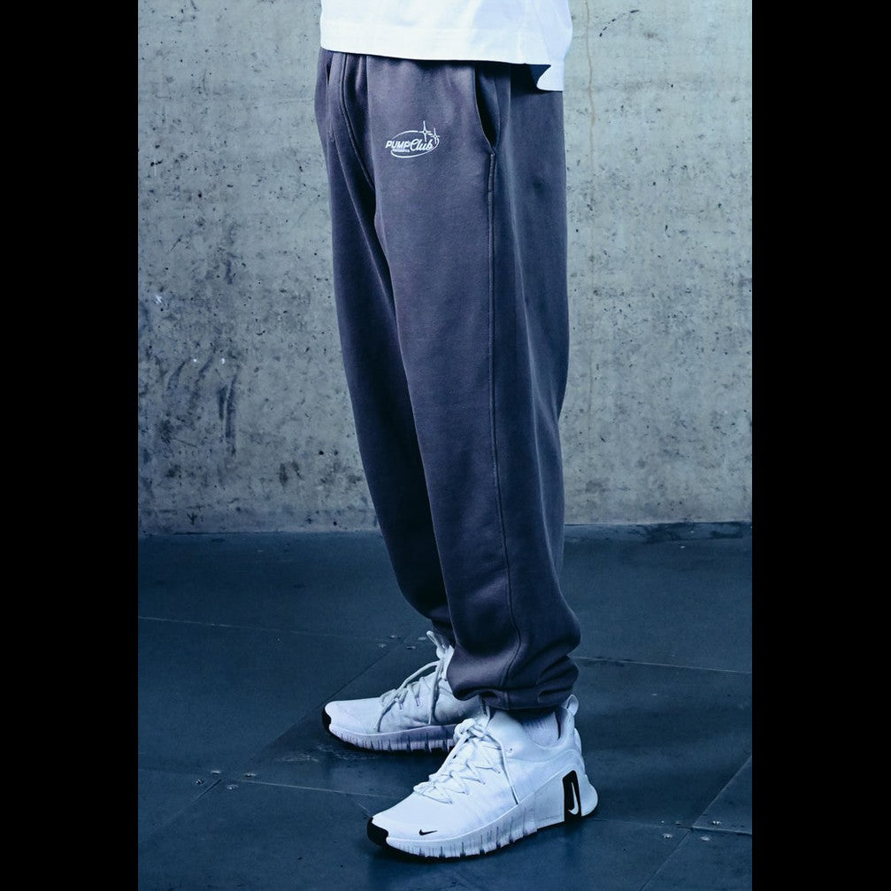 Pump Club Joggers (White Logo/Faded Grey)
